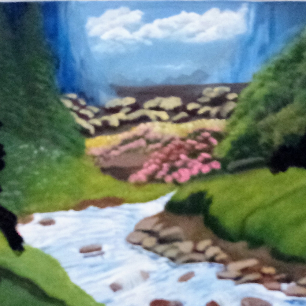 An original painting by the late Rita Smith.